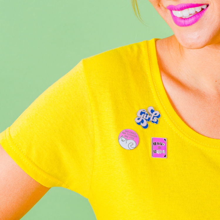Colourful product and lifestyle photography for Punky Pins by Marianne Taylor.