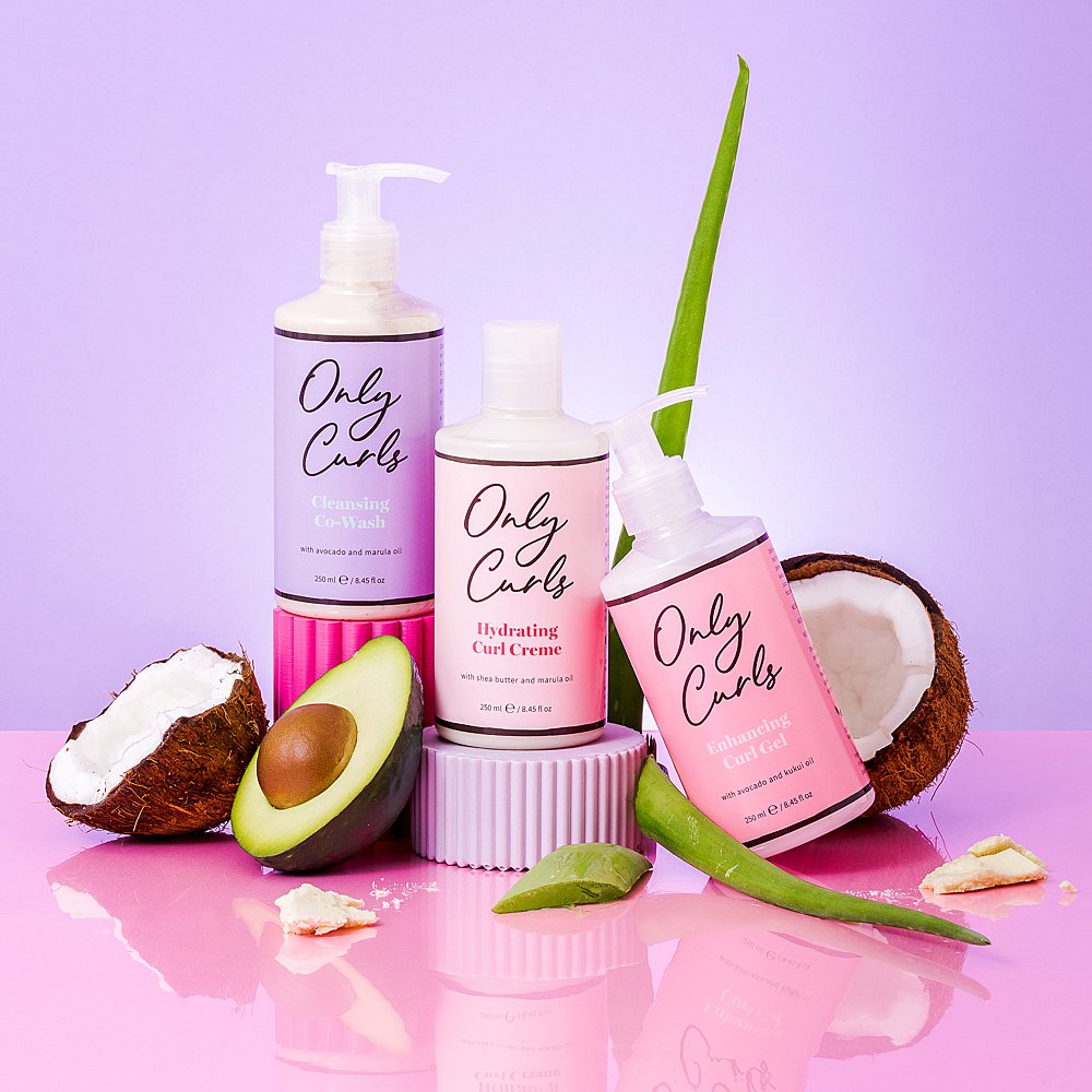 Only Curls: pretty product photography for a curly hair care brand -  Marianne Taylor